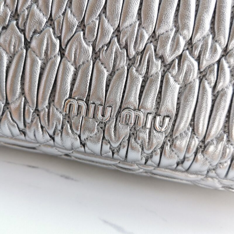 Replica Miu Miu Crystal Handbag Silver - high-accuracy replica luxury purse