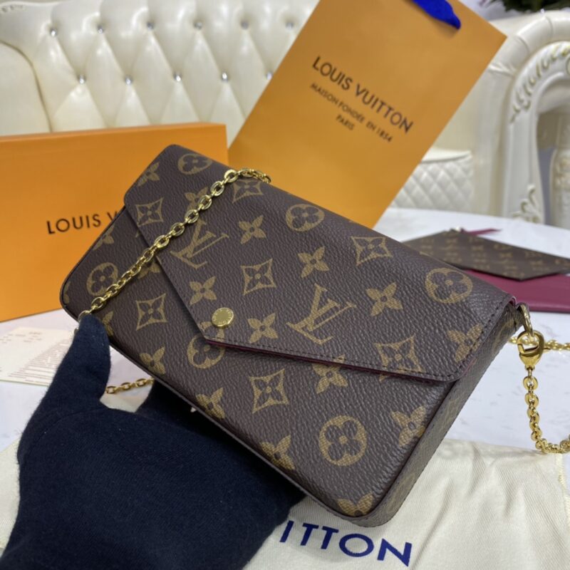 Replica Louis Vuitton Félicie Pochette Brown - realistic designer-inspired fake bag