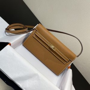 Replica Hermes Kelly Elan Brown - 1:1 designer replica handbag