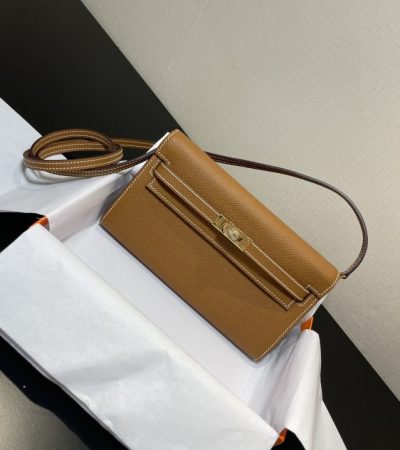 Replica Hermes Kelly Elan Brown - 1:1 designer replica handbag