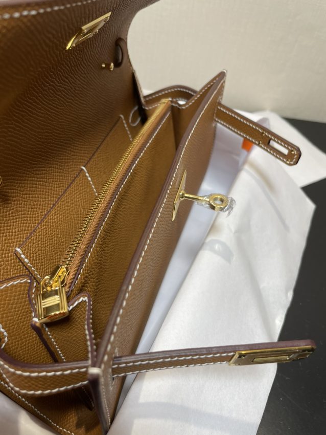 Replica Hermes Kelly Elan Brown - top-rated replica designer bag