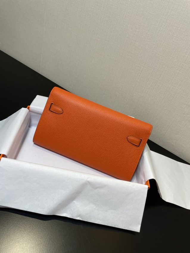 Replica Hermes Kelly Elan Orange - best quality luxury bag dupe