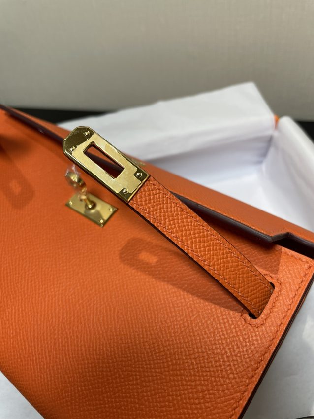 Replica Hermes Kelly Elan Orange - high-end fake designer purse