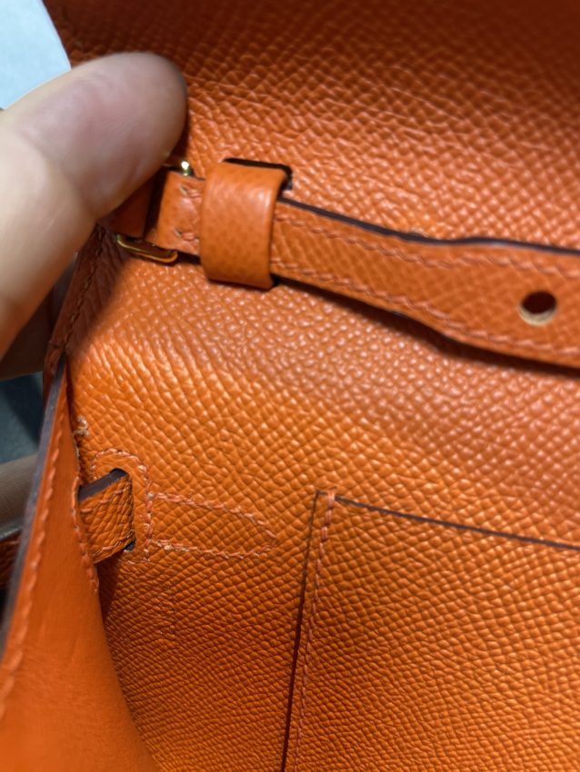 Replica Hermes Kelly Elan Orange - 1:1 designer replica handbag