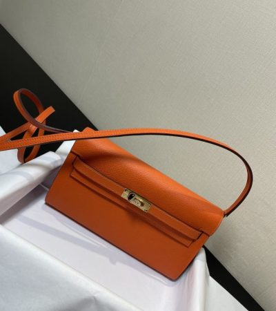 Replica Hermes Kelly Elan Orange - top-tier luxury replica shoulder bag