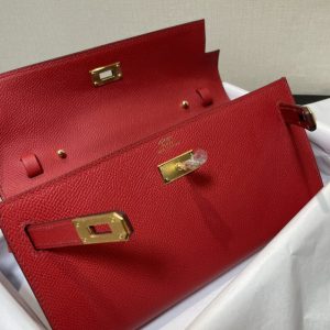 Replica Hermes Kelly Elan Red - top-tier luxury replica shoulder bag
