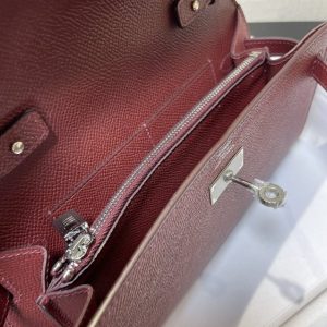 Replica Hermes Kelly Elan Bordeaux - top-tier luxury replica shoulder bag