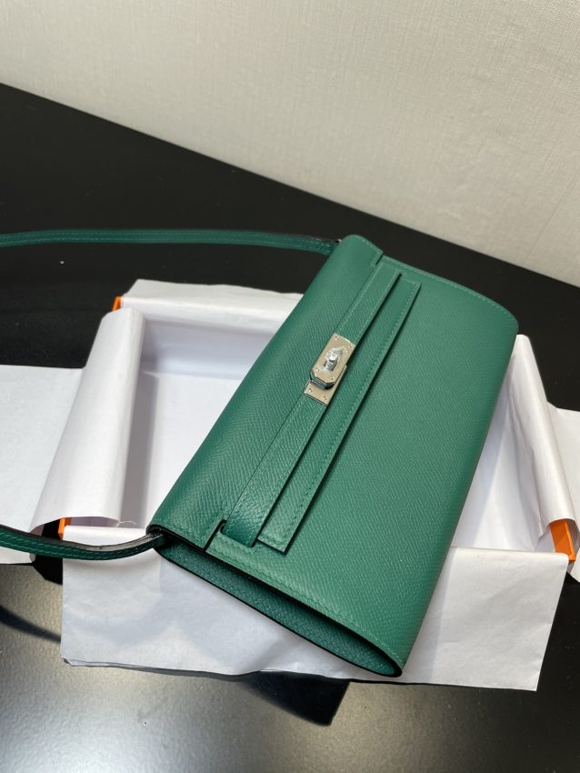 Replica Hermes Kelly Elan Green - top-rated replica designer bag