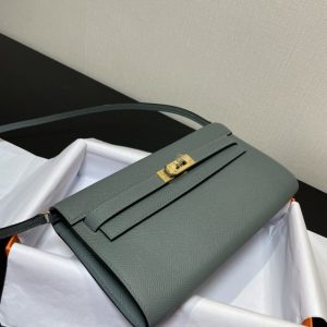 Replica Hermes Kelly Elan Mint Green - authentic-look luxury purse replica