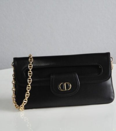 Replica Dior Double Bag Black - top-tier luxury replica shoulder bag
