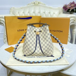 Replica Louis Vuitton NeoNoe BB White Grid - premium-grade designer purse dupe