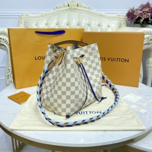 Replica Louis Vuitton NeoNoe BB White Grid - premium-grade designer purse dupe