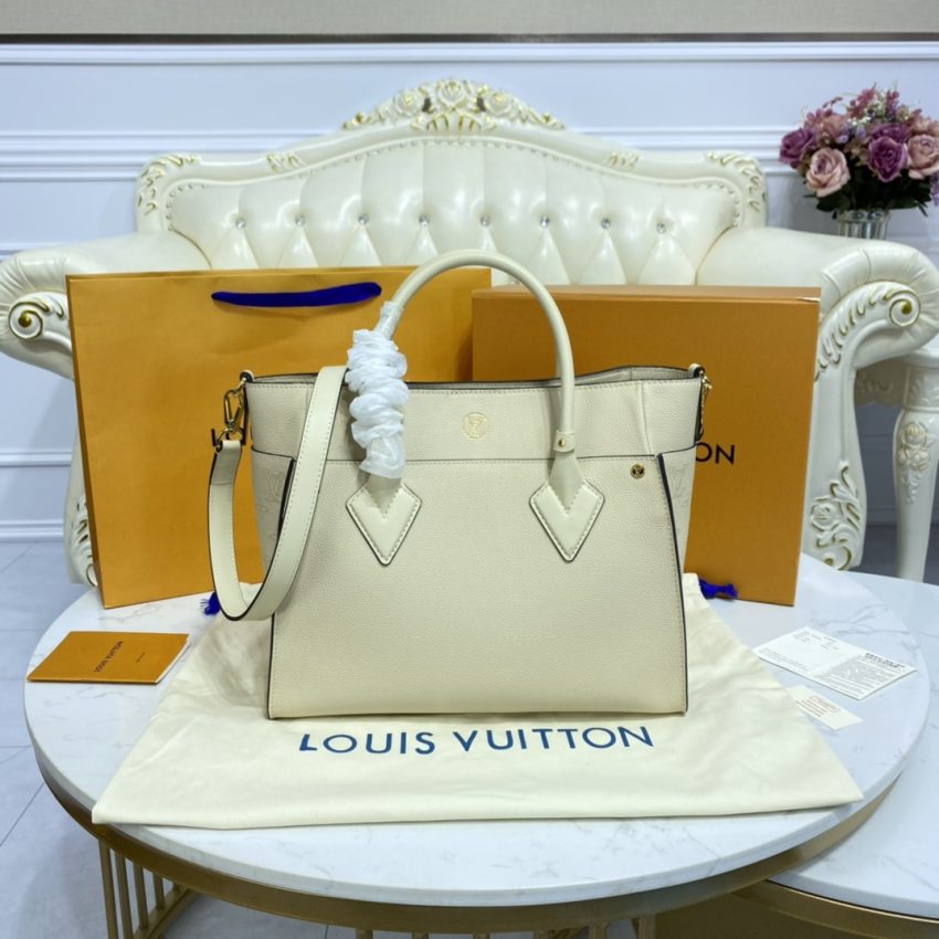 Replica Louis Vuitton On My Side All White - top-tier luxury replica shoulder bag