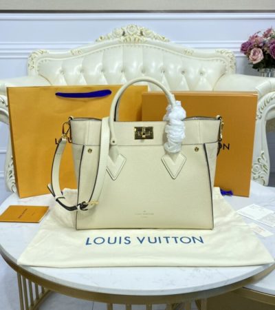Replica Louis Vuitton On My Side All White - realistic designer-inspired fake bag