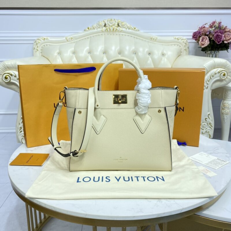 Replica Louis Vuitton On My Side All White - realistic designer-inspired fake bag