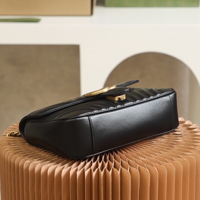 Replica Gucci Marmont Medium Black - elite superclone designer purse