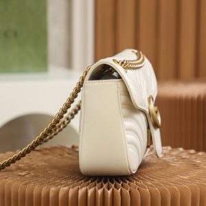 Replica Gucci GG Marmont Medium White - near-authentic luxury replica handbag
