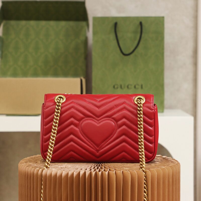 Replica Gucci GG Marmont 1955 Medium Red - top-rated replica designer bag