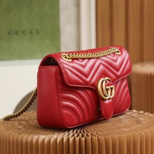 Replica Gucci GG Marmont 1955 Medium Red - high-end fake designer purse