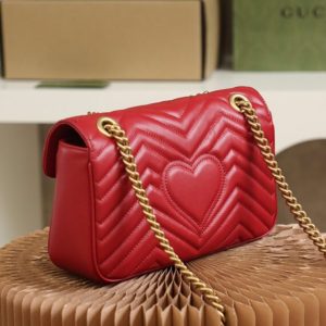 Replica Gucci GG Marmont 1955 Medium Red - 1:1 designer replica handbag