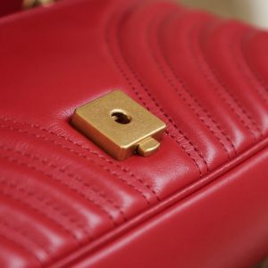 Replica Gucci GG Marmont 1955 Medium Red - premium-grade designer purse dupe