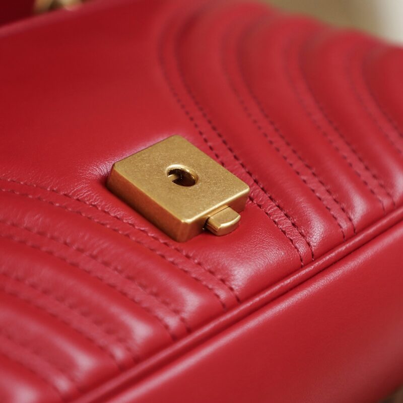 Replica Gucci GG Marmont 1955 Medium Red - premium-grade designer purse dupe