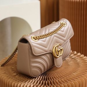Replica Gucci GG Marmont Medium Nude - top-rated replica designer bag