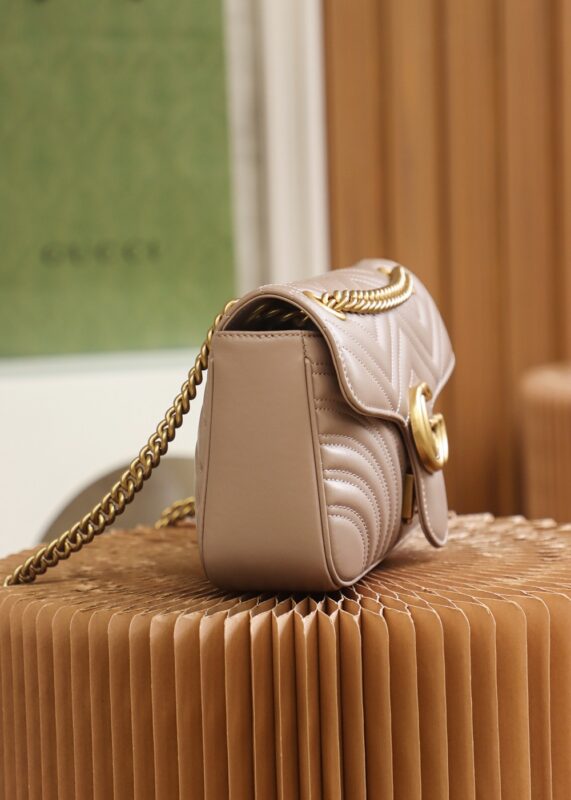 Replica Gucci GG Marmont Medium Nude - best quality luxury bag dupe