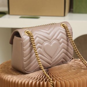 Replica Gucci GG Marmont Medium Nude - premium 1:1 fake handbag model