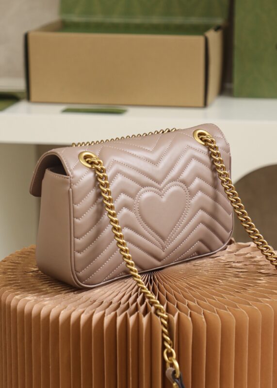 Replica Gucci GG Marmont Medium Nude - premium 1:1 fake handbag model