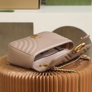 Replica Gucci GG Marmont Medium Nude - premium-grade designer purse dupe