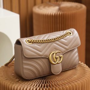 Replica Gucci GG Marmont Medium Nude - best-selling designer handbag dupe
