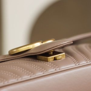 Replica Gucci GG Marmont Medium Nude - top-tier luxury replica shoulder bag