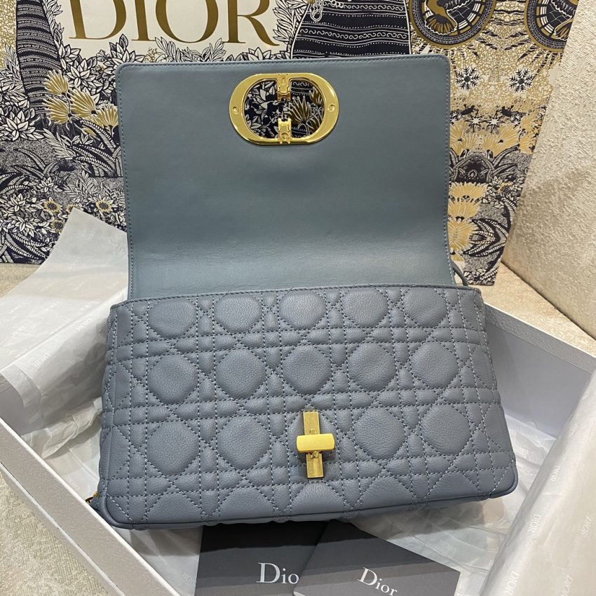 Replica Dior Caro Bag Blue - near-authentic luxury replica handbag