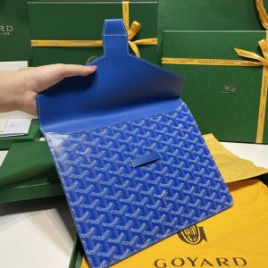 Replica Goyard Camond Pouch Blue - 1:1 designer replica handbag