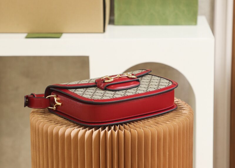 Replica Gucci Horsebit 1955 Classic Red - premium 1:1 fake handbag model