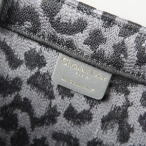 Replica Dior Tote Book Leopard Grey - high-quality designer bag clone