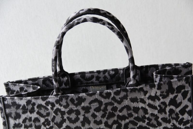 Replica Dior Tote Book Leopard Grey - high-accuracy replica luxury purse