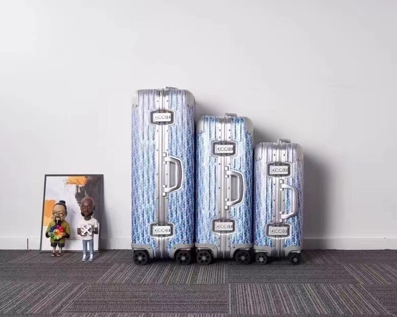 Replica Rimowa & Dior Suitcase Light Blue - top-tier luxury replica shoulder bag