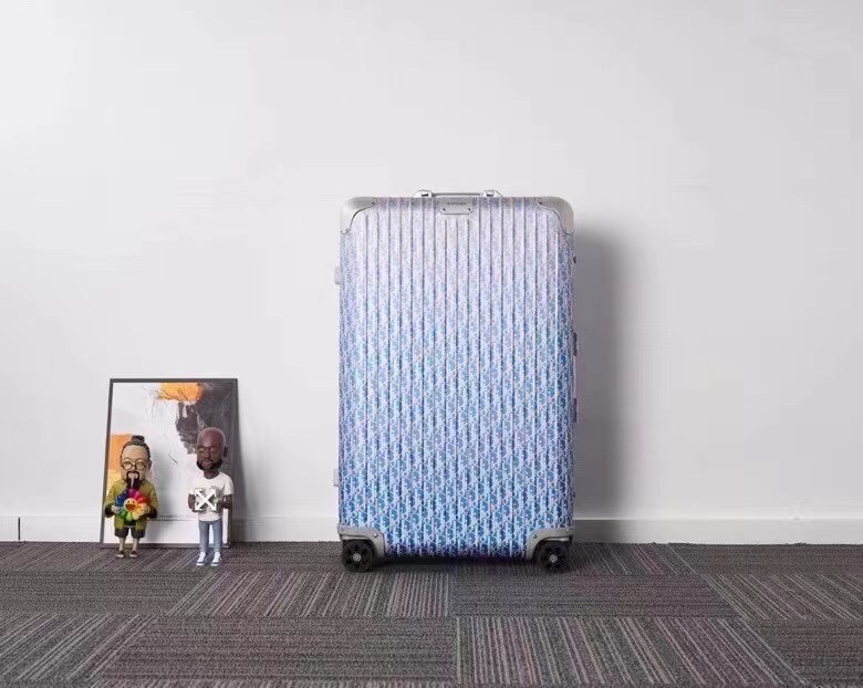 Replica Rimowa & Dior Suitcase Light Blue - elite superclone designer purse