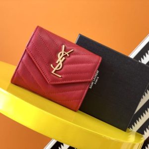 Replica Yves Saint Laurent Tri-Fold Wallet - ultra-realistic fake designer tote