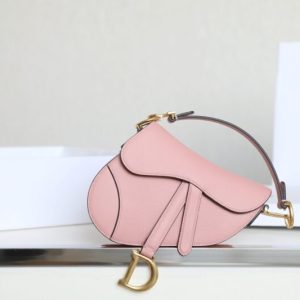 Replica Dior Saddle Bag Small Pink - realistic designer-inspired fake bag