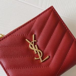 Replica Yves Saint Laurent Zipper Wallet - high-quality designer bag clone
