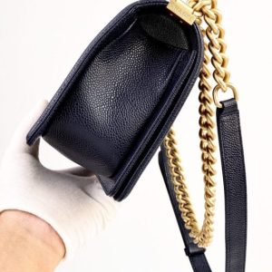 Replica CHANEL Le Boy Dark Blue - elite superclone designer purse