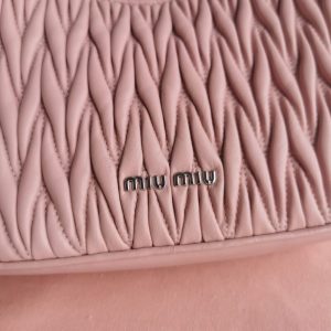 Replica Miu Miu Matelassé Pearl Pink - best quality luxury bag dupe