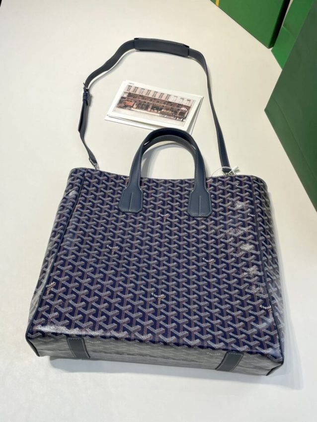Replica Goyard Voltaire Dark Blue - near-authentic luxury replica handbag