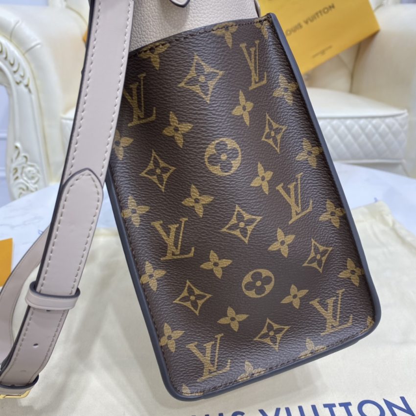 Replica Louis Vuitton On My Side White - premium 1:1 fake handbag model