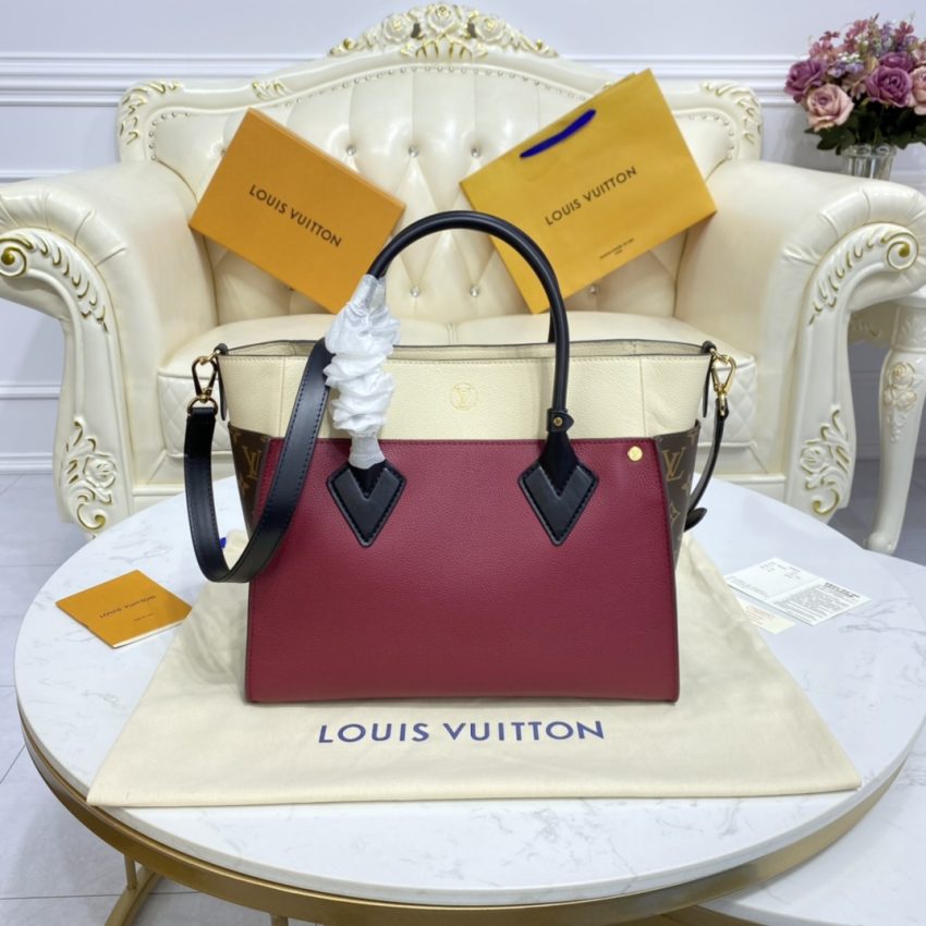 Replica Louis Vuitton On My Side Bordauxe - realistic designer-inspired fake bag