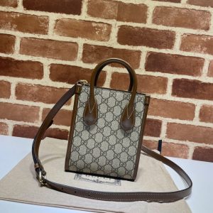 Replica Gucci Ophidia Mini Tote Bag Beige - best quality luxury bag dupe