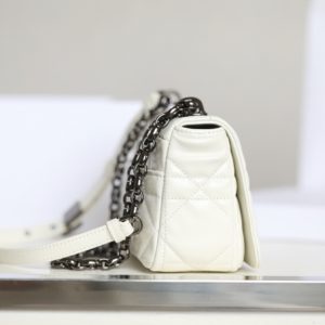 Replica Dior Caro Bag White Gunmetal - top-rated replica designer bag
